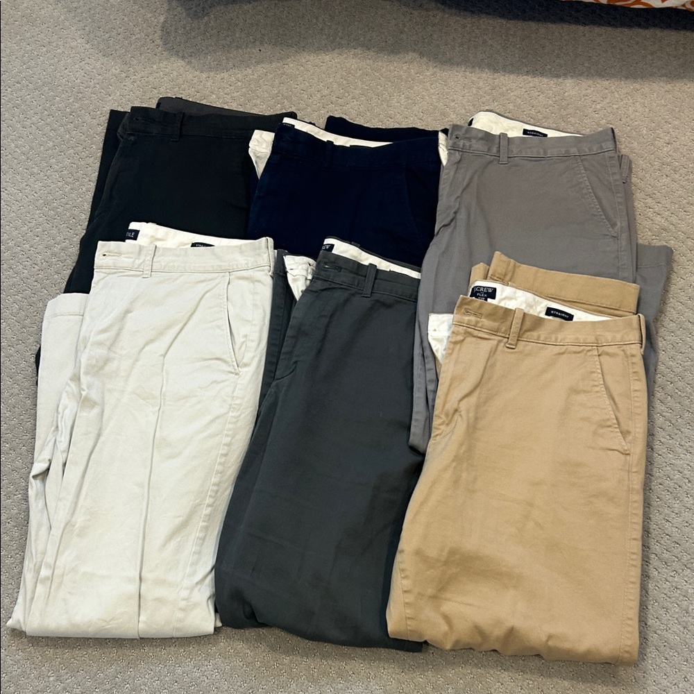 J.Crew Flex Men's Chino Pants - Multiple Colors 36 x 30